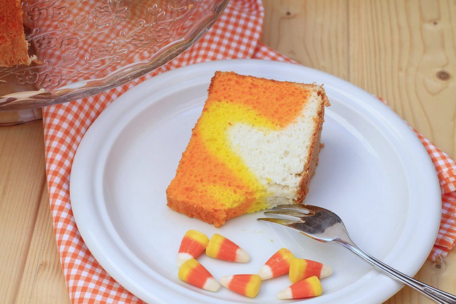Halloween Angel Food Cake