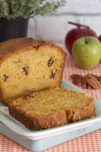 Carrot, Apple and zucchini loaf
