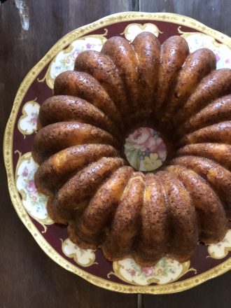 Bundt de melocotón